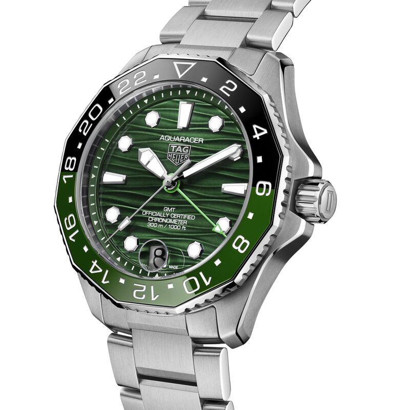 TAG Heuer Aquaracer Professional 300 GMT Green Dial, 42mm image number 1